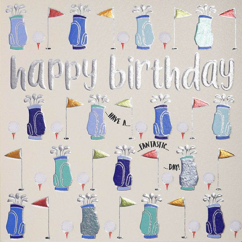 Quicksilver Golf Happy Birthday Card - House of Cards