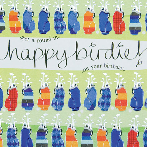 Quicksilver Golf Birthday Card