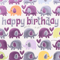 Elephants Birthday Card