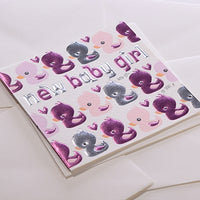 Ducks New Baby Girl Card