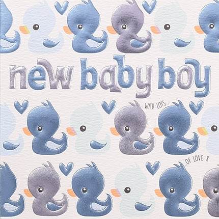 Ducks New Baby Boy Card - House of Cards
