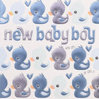 Ducks New Baby Boy Card