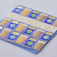Beer Cans on Fathers Day Card