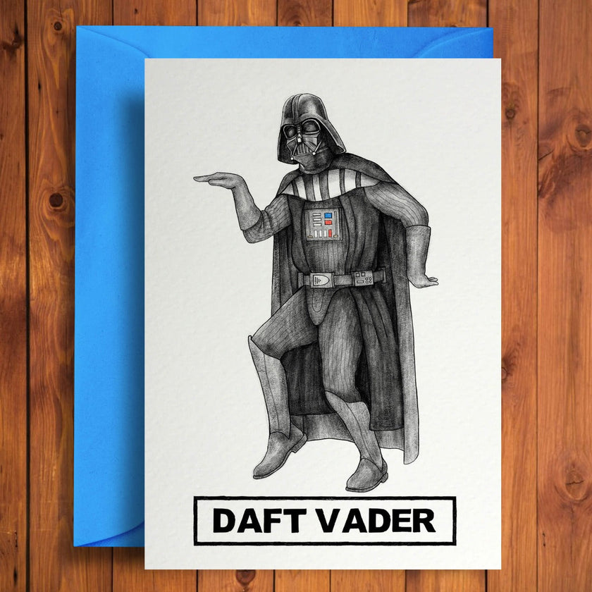 Daft Vader Birthday Card