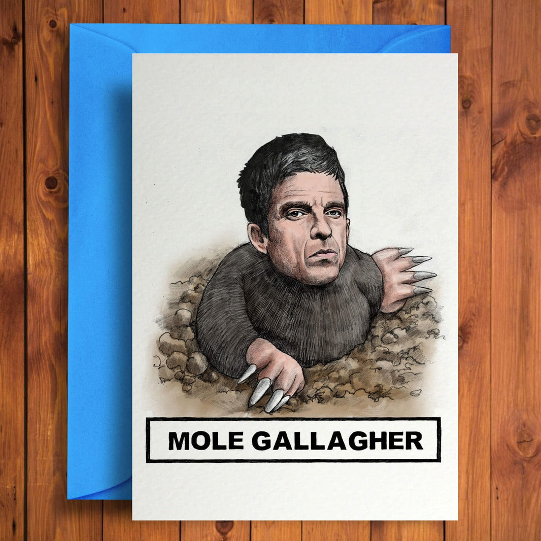 Mole Gallagher Birthday Card