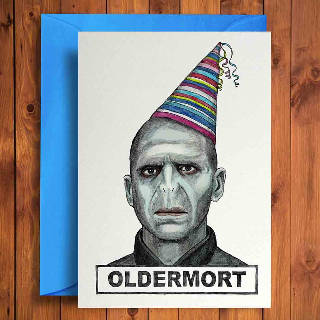 Oldermort Birthday Card - House of Cards