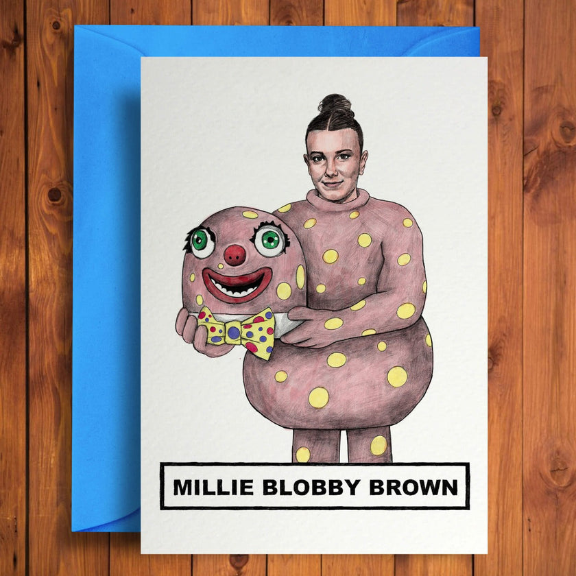 Millie Blobby Brown Birthday Card