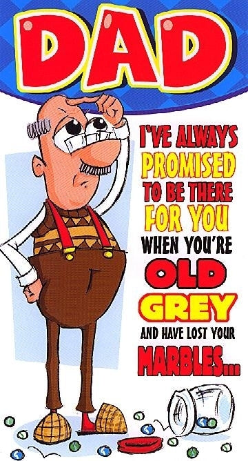 Dad Lost Your Marbles Fathers Day Card