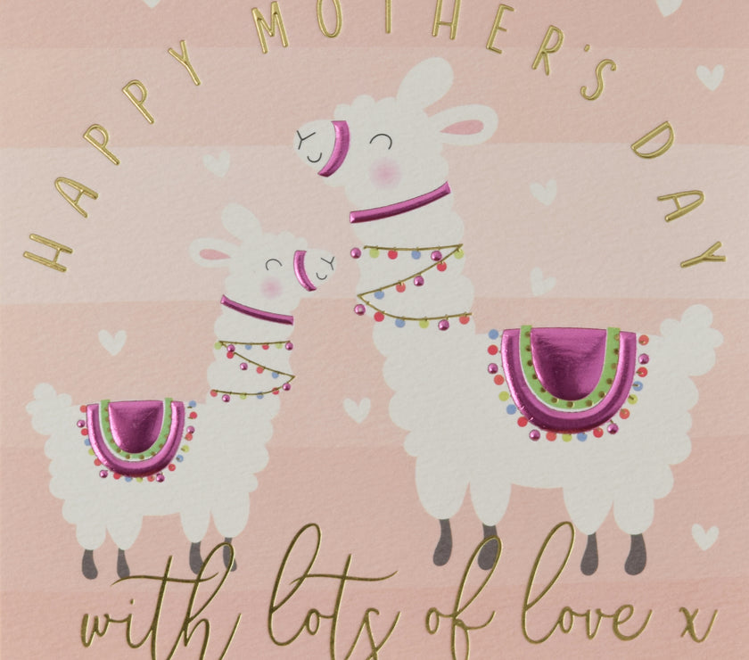 Quicksilver Llamas Mothers Day Card