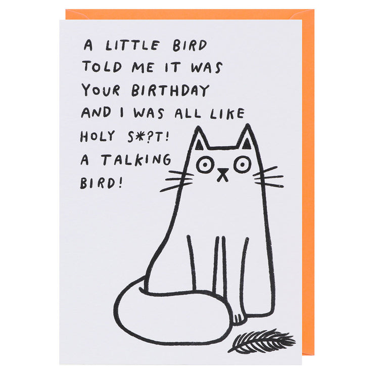 Little Bird Told Me Birthday Card