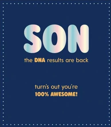 Son DNA Birthday Card