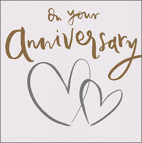 Two Hearts Your Anniversary Card