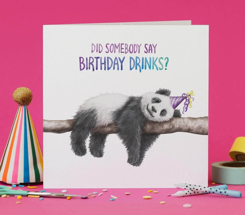 Birthday Drinks Birthday Card