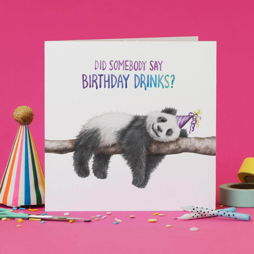 Birthday Drinks Birthday Card