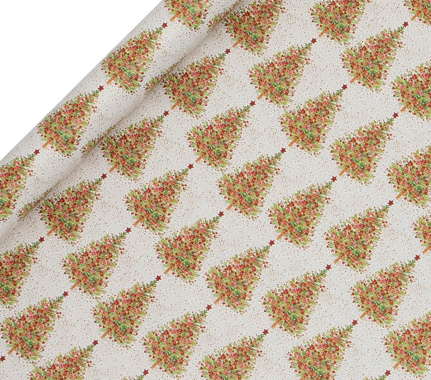 Fir Tree Christmas Roll Wrapping Paper - 3 Pack - House of Cards