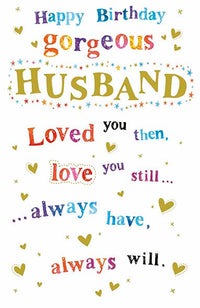 Husband Gorgeous Birthday Card