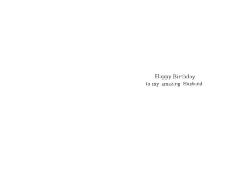 Husband Gorgeous Birthday Card