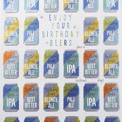 Beers Birthday Card - House of Cards