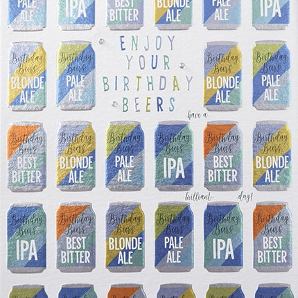 Beers Birthday Card