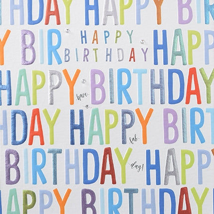 Letters Birthday Card