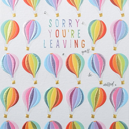 Sorry You're Leaving Card