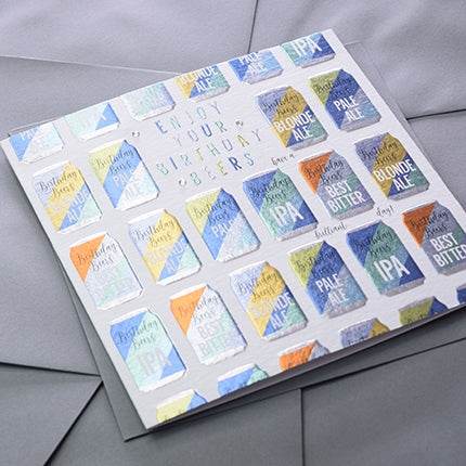 Beers Birthday Card - House of Cards