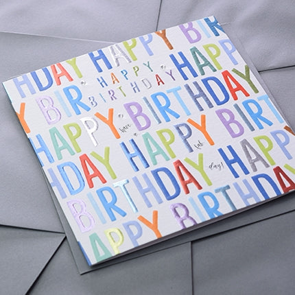 Letters Birthday Card