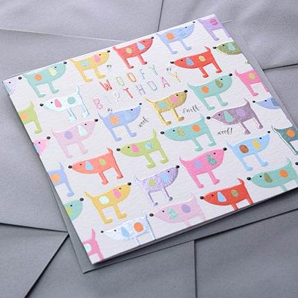 Dogs Birthday Card - House of Cards