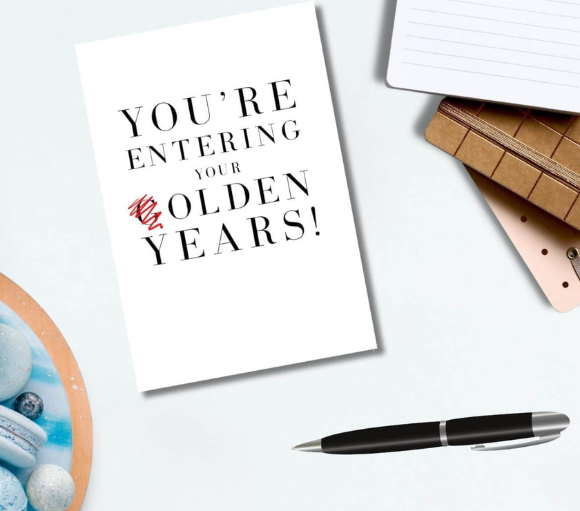 Olden Years Birthday Card
