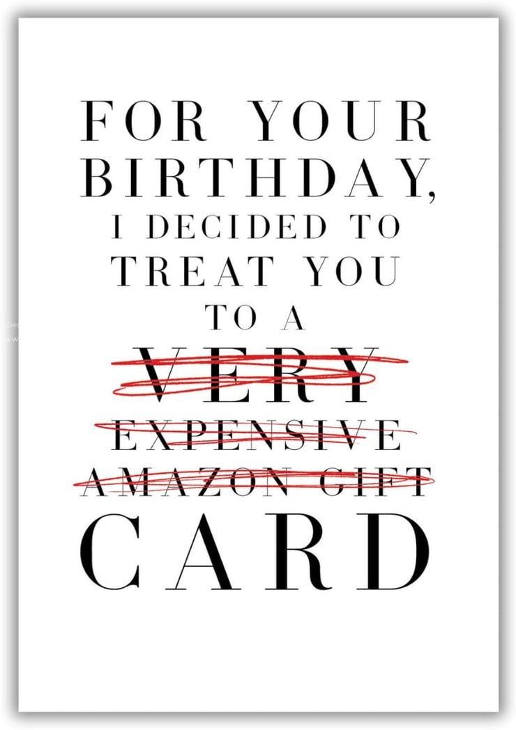 Gift Card Birthday Card