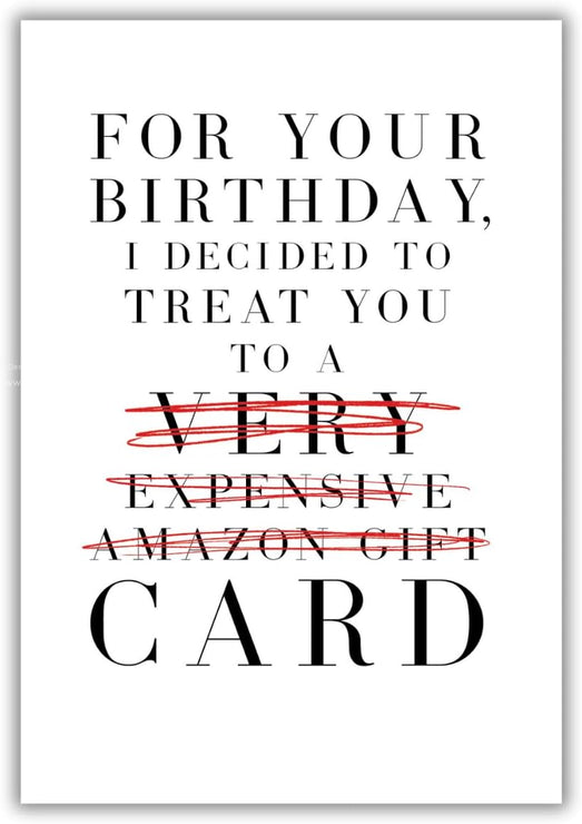Gift Card Birthday Card