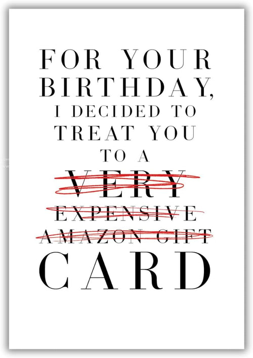 Gift Card Birthday Card