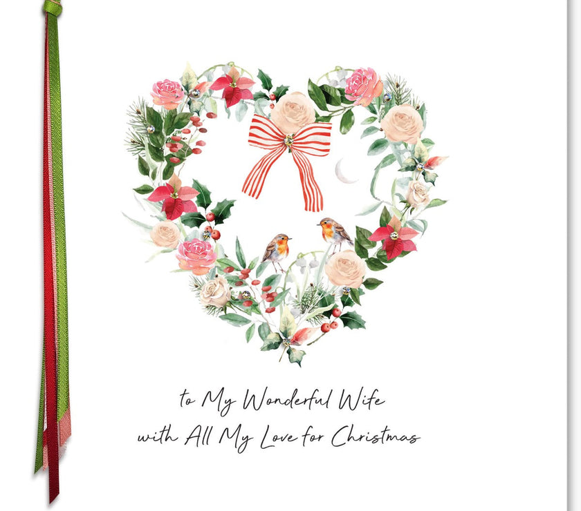 Wife Large Christmas Card
