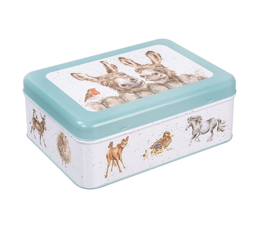 Country Set Rectangular Tin