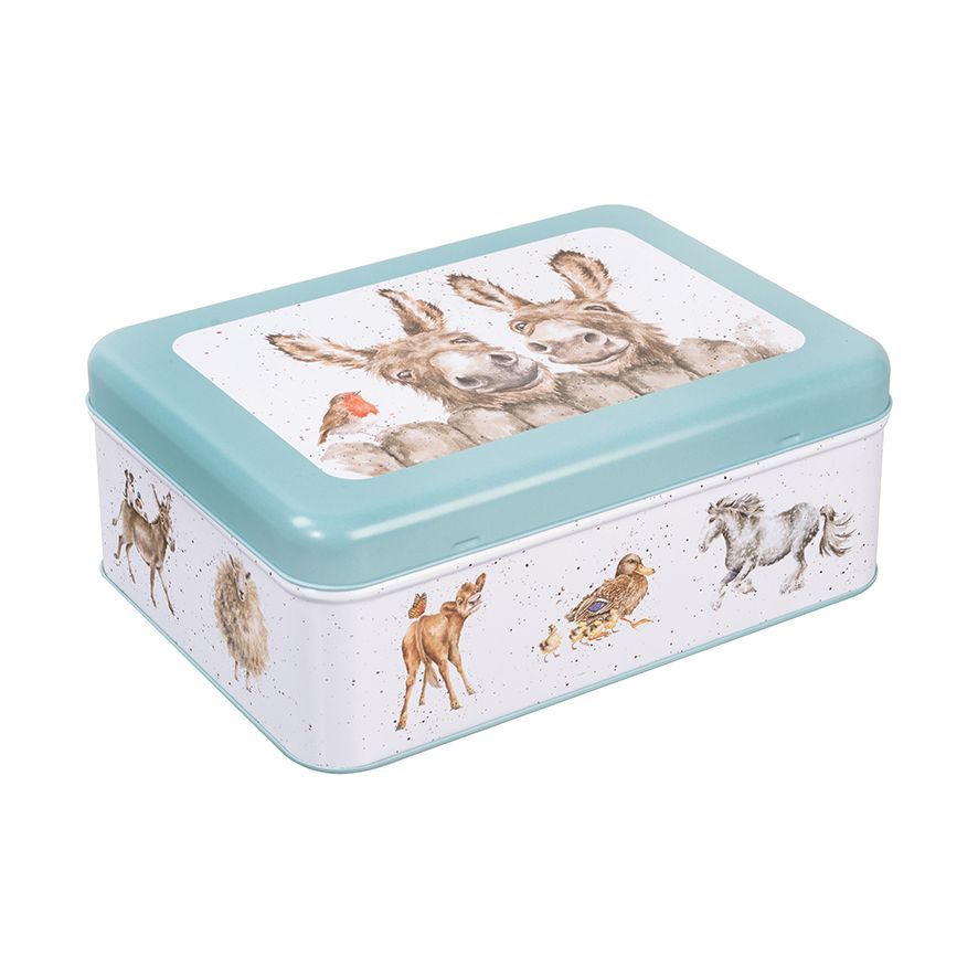 Country Set Rectangular Tin