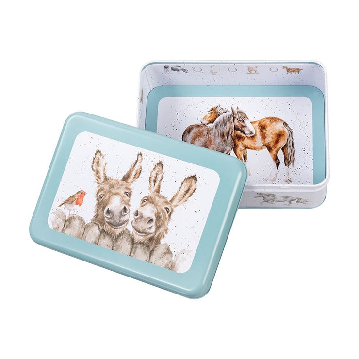 Country Set Rectangular Tin