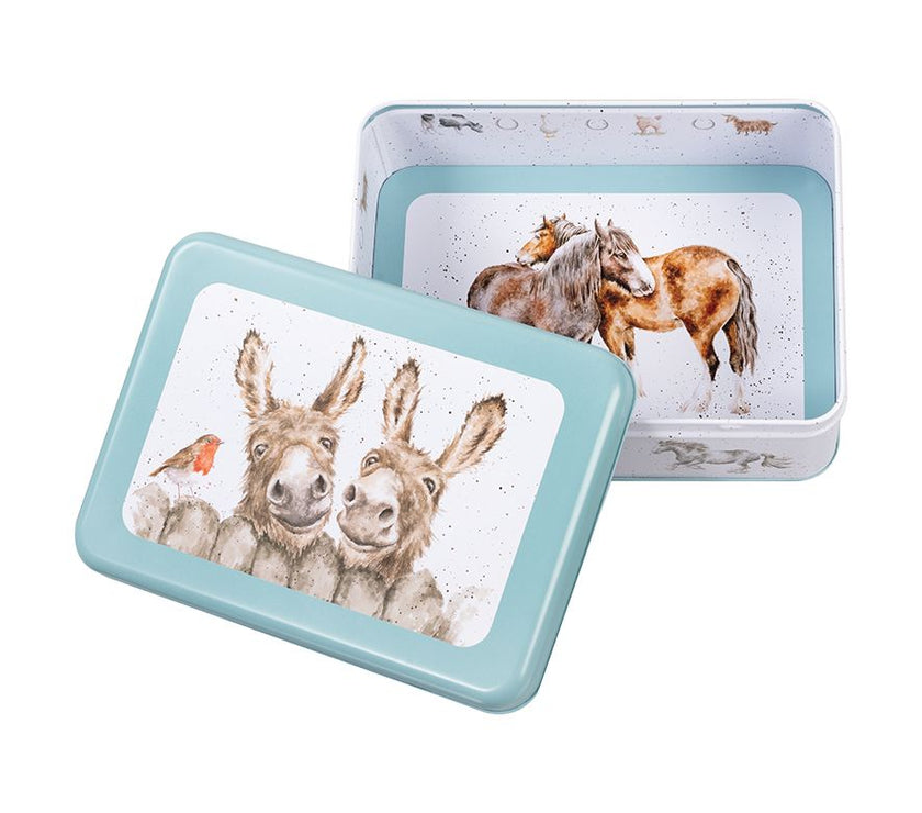 Country Set Rectangular Tin