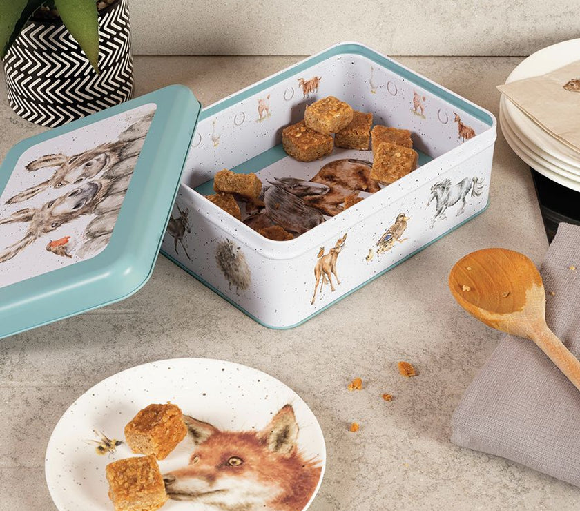 Country Set Rectangular Tin
