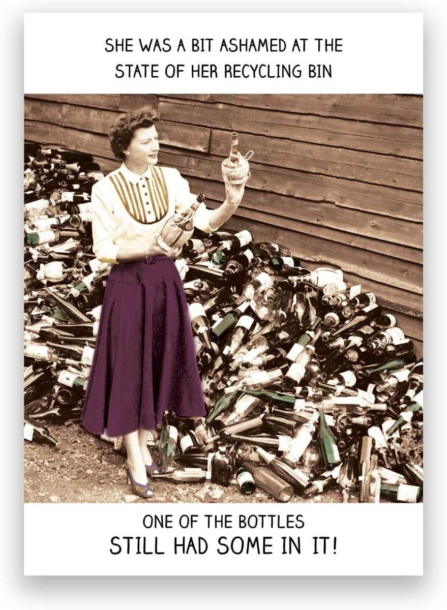 RecycBin Birthday Card - House of Cards