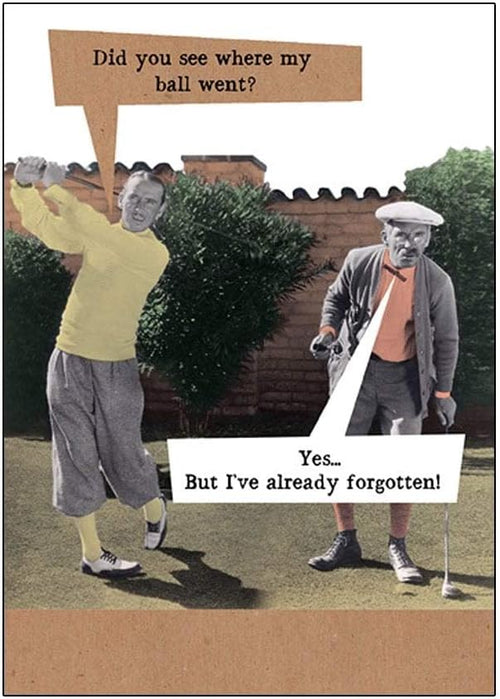 Wheres the Ball Birthday Card