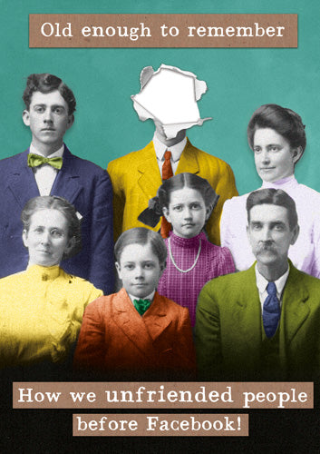 Unfriended Greeting Card
