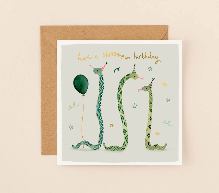 Sssssuper Birthday Card