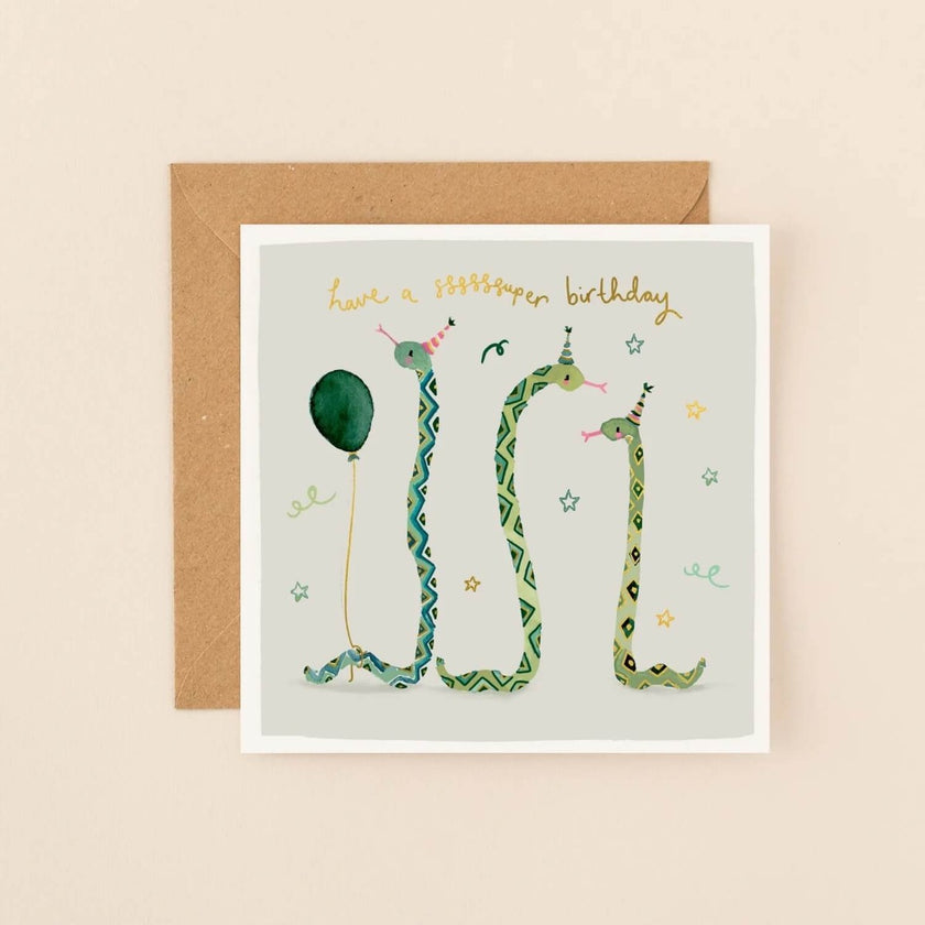 Sssssuper Birthday Card