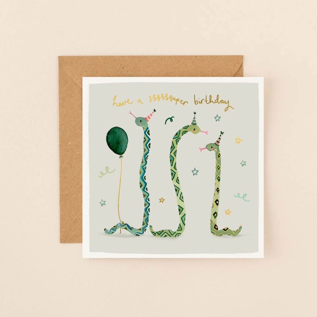 Sssssuper Birthday Card