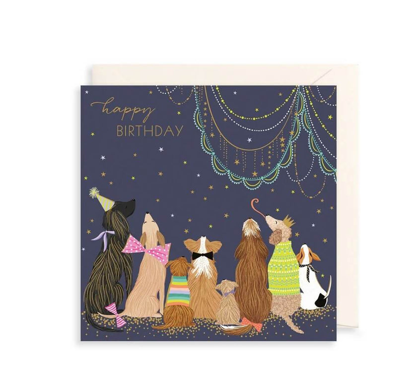 Dogs Party Birthday Card