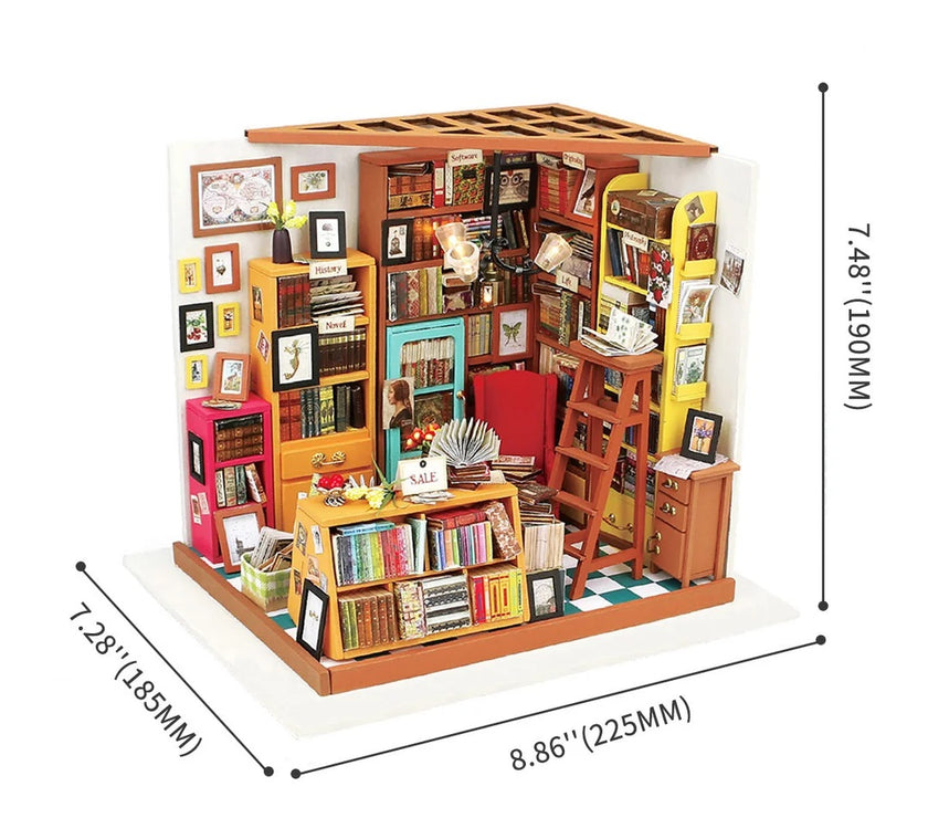 Sam’s Study Miniature Dollhouse Kit