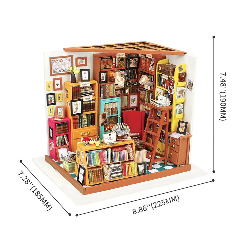 Sam’s Study Miniature Dollhouse Kit