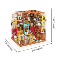 Sam’s Study Miniature Dollhouse Kit