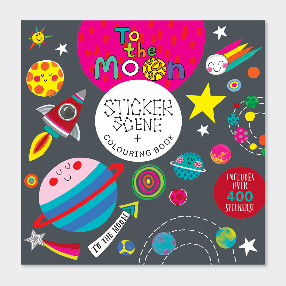To the Moon Sticker Scene Book