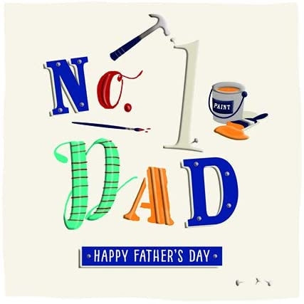 DIY No 1 Dad Fathers Day Card